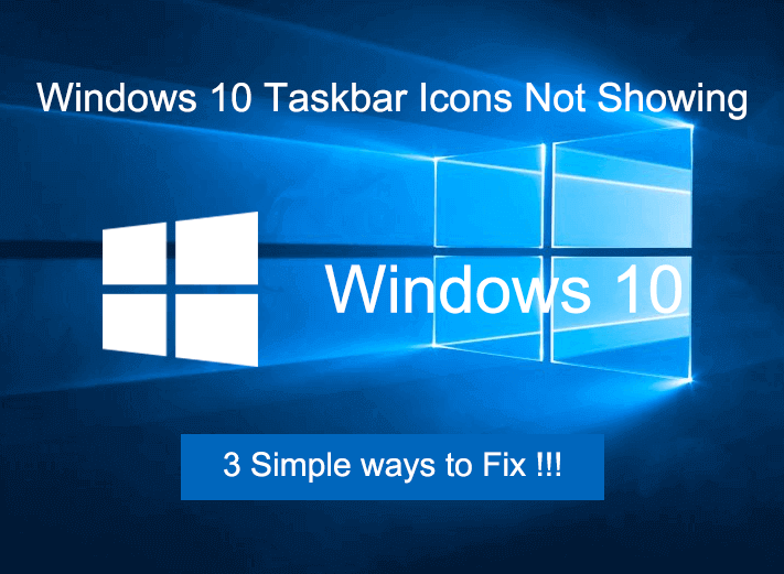 time not showing on taskbar windows 10