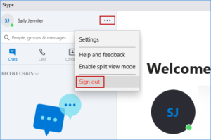 skype sign in automatically android