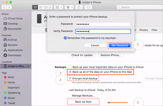 extract photos from encrypted iphone backup