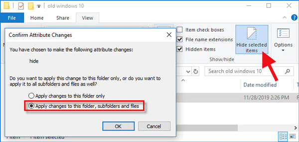 2 Ways to Hide Files and Folders in Windows 10